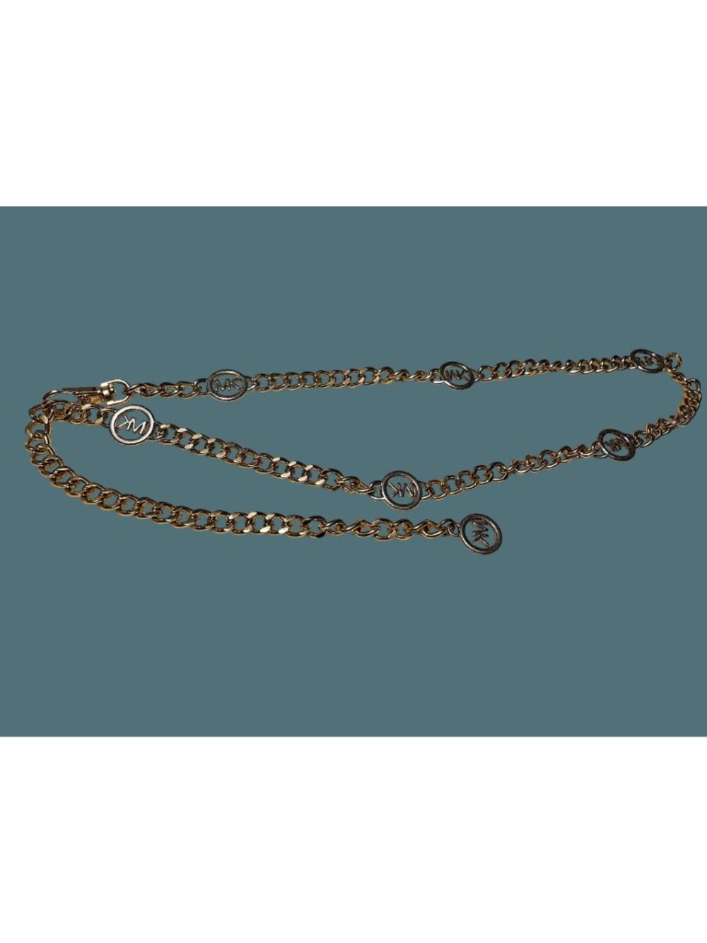Michael Kors Gold & Silver Adjustable Chain Belt - Picture 5 of 8